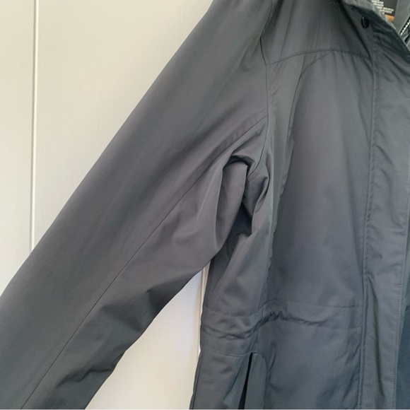 LL Bean Winter Warmer Coat Parka Long Jacket Black Sherpa Hood Adjustable Waist - Picture 7 of 13